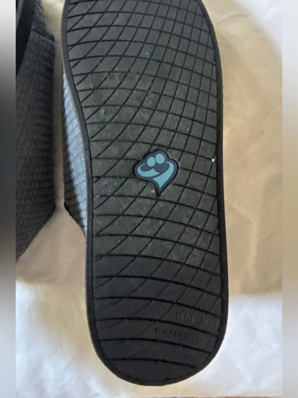 Silverts Men’s 11 XX-Wide Adaptive Slip Resistant Slippers Steel Blue